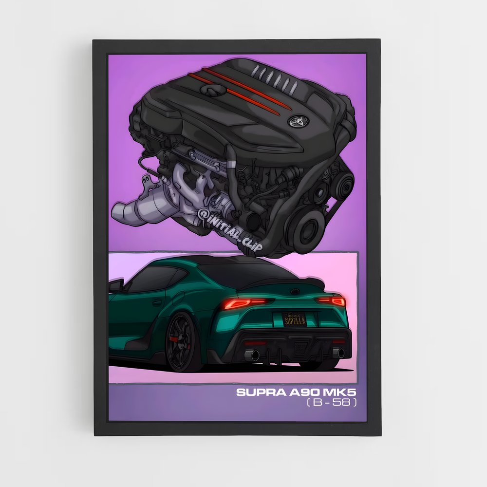 Poster Supra Powerhouse – affiche Toyota (vue 2)